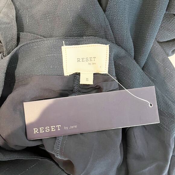 Reset By Jane High Waisted Tie Front Waterfall Overlapping Wrap Pants Black - Picture 2 of 14